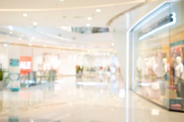 Süpermarket veya alışveriş merkezinin soyut geçmişi bulanık 