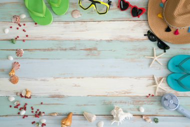 Seyahat tatili ve uzun yaz tatili planlama kavramı.