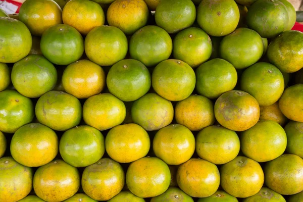 Close up photo of fresh tangerine background — Stock Photo, Image