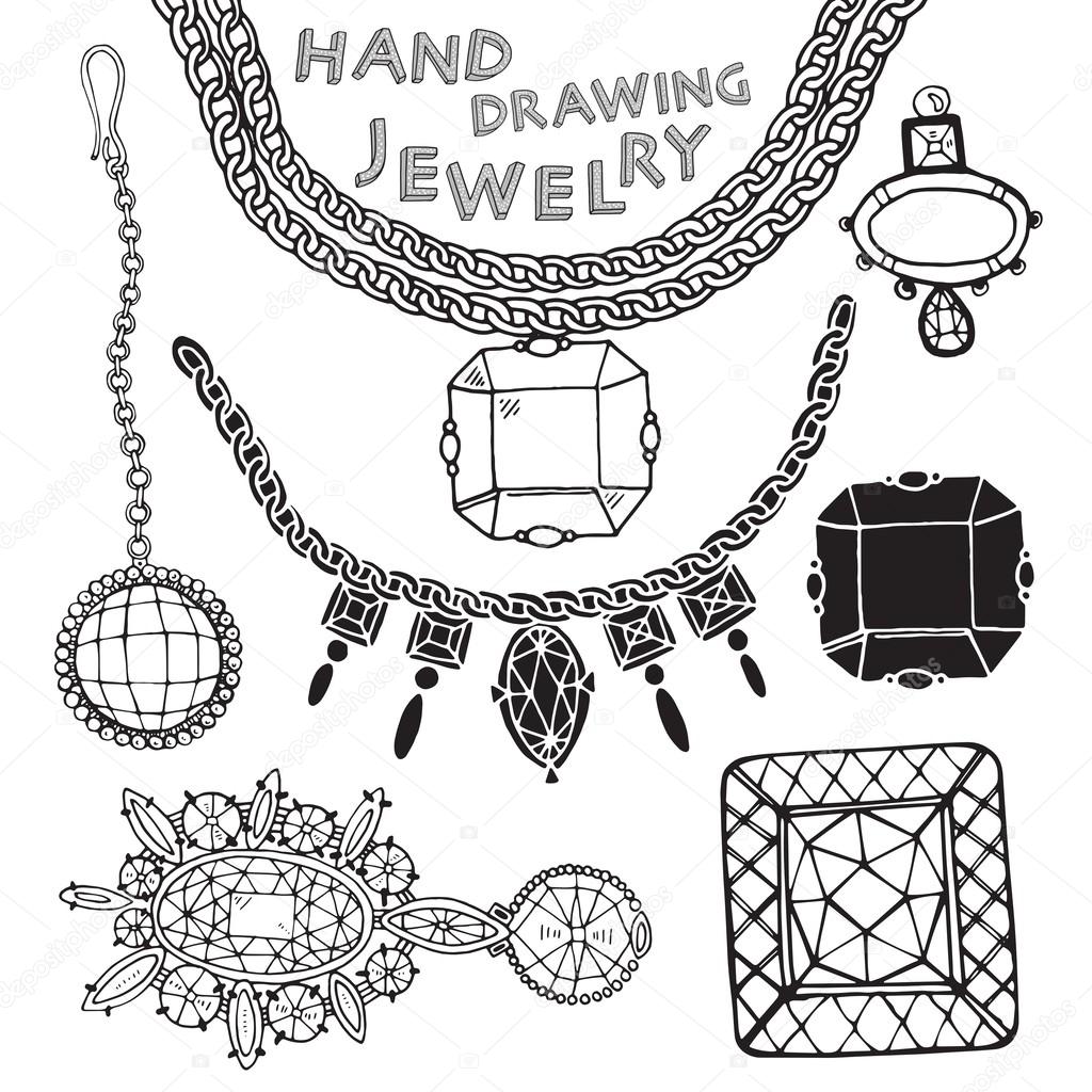 Jewelry collection — Stock Vector © alptekin109 35172243