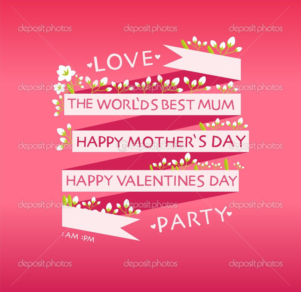 Happy Valentines Day Mother S Day Cards Vector Image By C Alptekin109 Vector Stock