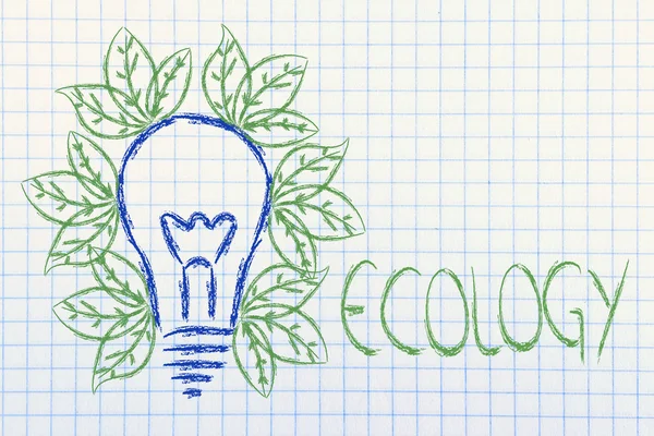 Ecologie ideeën & reneawable energie — Stockfoto