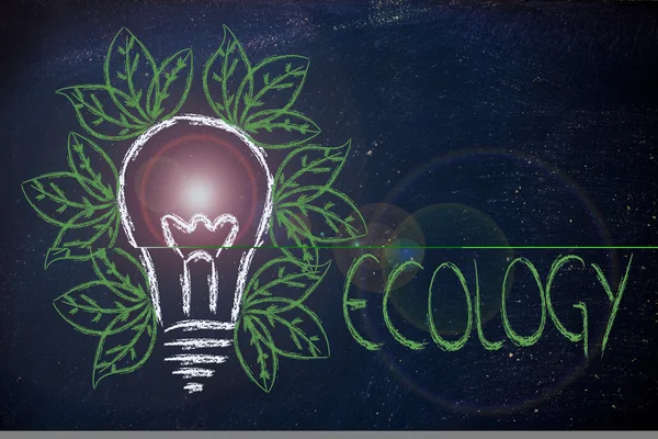 Ecology ideas & reneawable energy — Stock Photo, Image