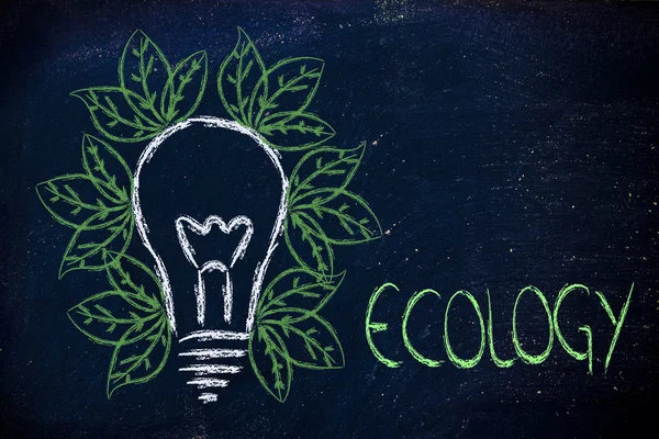 Ecologie ideeën & reneawable energie — Stockfoto