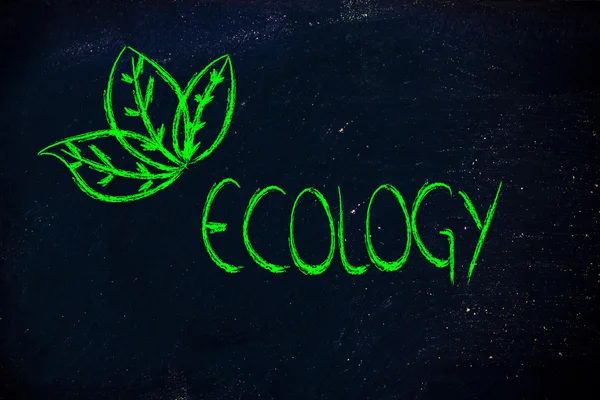 Ecology and the green economy — Stock Photo, Image