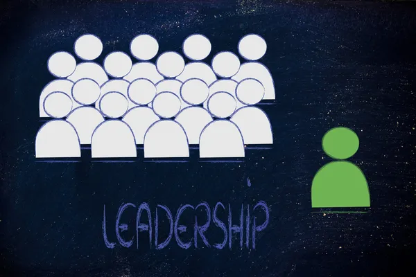 Ledarskap, management och individualism — Stockfoto