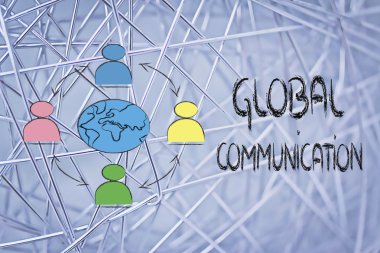 küresel iş iletişim, insanların dünya çapında bağlı