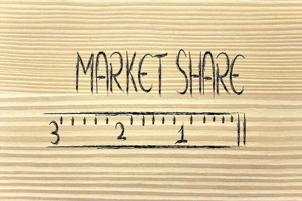 Změřte svůj podíl na trhu — Stock fotografie