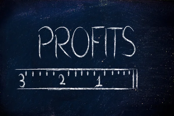 Measure your profits — Stock Photo, Image