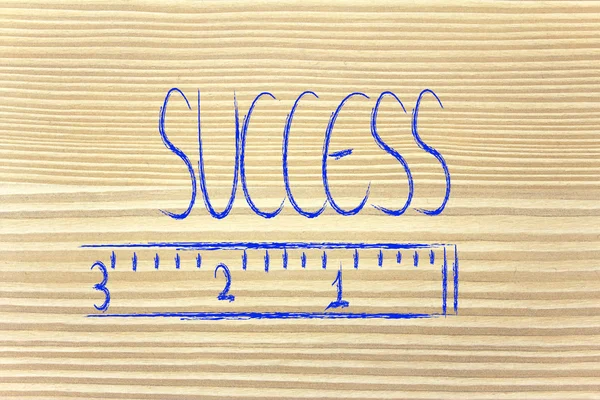 Medir o seu sucesso — Fotografia de Stock