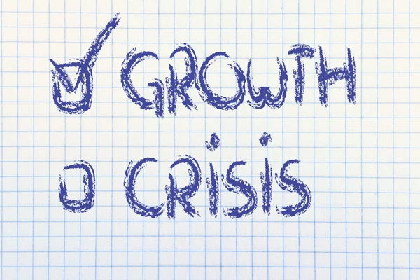 Kriz durabiliriz..... büyüme — Stok fotoğraf