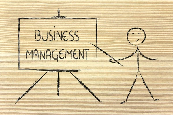 Learn about business management — Stock Photo, Image