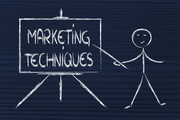 Lernen Sie etwas über Marketing-Techniken — Stockfoto