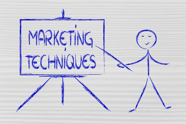 Learn about marketing techniques — Stock Photo, Image