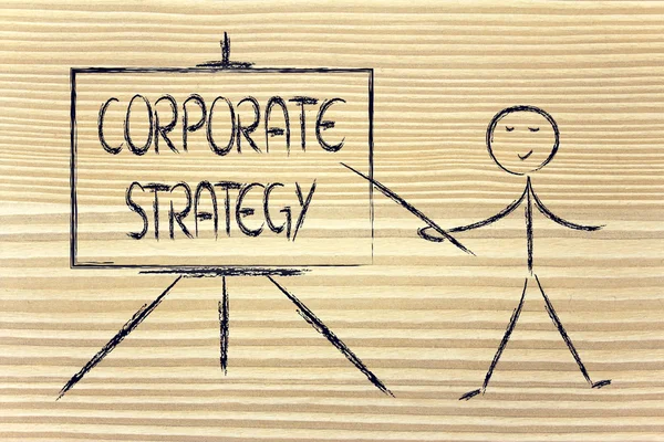 Learn about corporate strategy — Stock Photo, Image