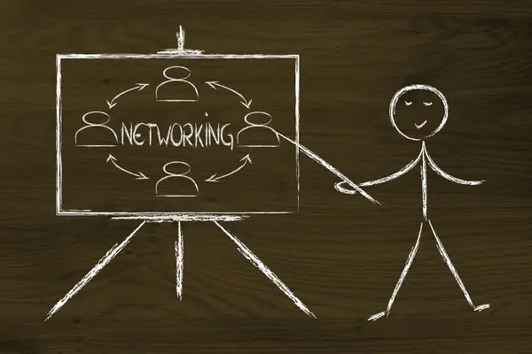 Aprender sobre networking — Fotografia de Stock