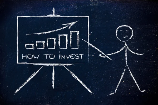 Dowiedz się o sposobach inwestowania — Zdjęcie stockowe