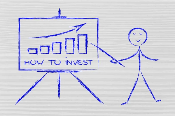 Lär dig mer om hur du ska investera — Stockfoto