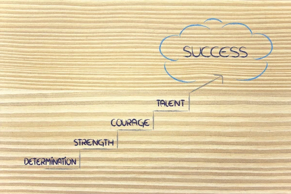 Pasos hacia el éxito — Foto de Stock