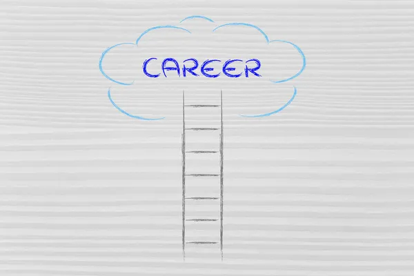 Steps leading to a brilliant career — Stock Photo, Image