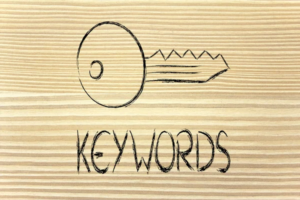 Keywords, searches and internet — Stock Photo, Image