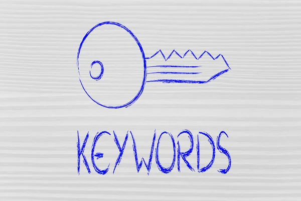 Λέξεις-κλειδιά, αναζητήσεις και internet — Φωτογραφία Αρχείου