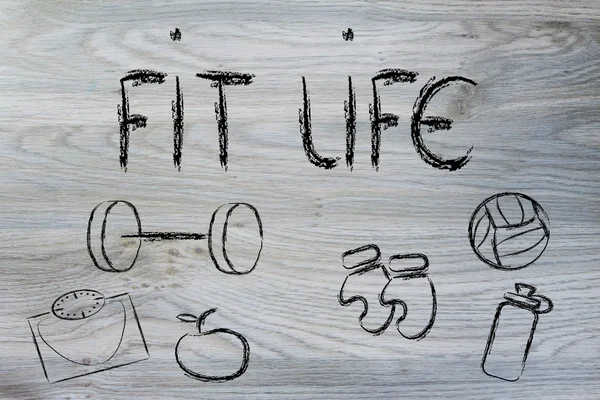 Live a healthy and fit life — Stock Photo, Image