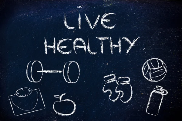 Live a healthy and fit life — Stock Photo, Image