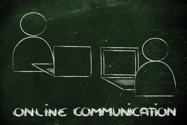 Online Internet tabanlı iletişim — Stok fotoğraf