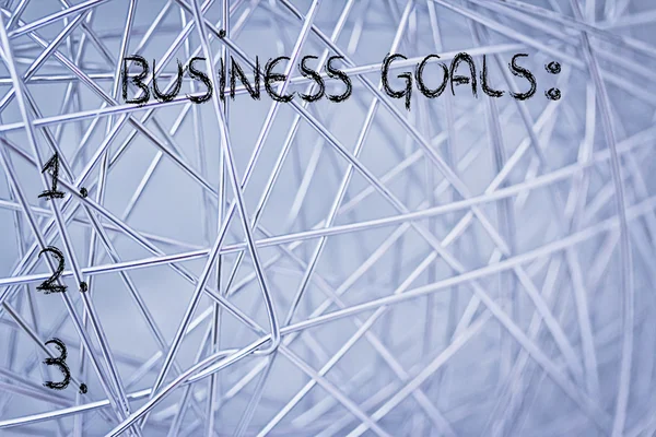 Empty list of business goals — Stock Photo, Image