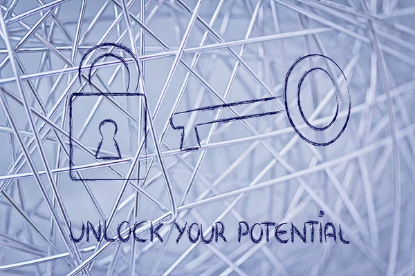 Unlock your potential — Stock Photo, Image