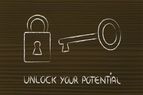 Desbloquea tu potencial — Foto de Stock