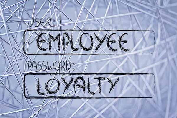 User Employee, password Loyalty — Stock Photo, Image