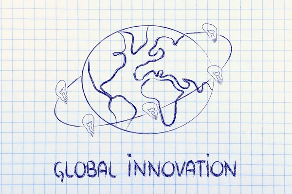 Ideas can change the world: concept of innovation — Stock Photo, Image