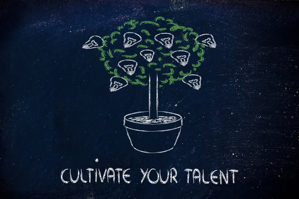 Cutlivate your potential, your talent, your ideas — Stock Photo, Image