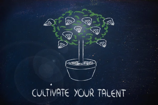 Cutlivate swój potencjał, talentem, pomysły — Zdjęcie stockowe