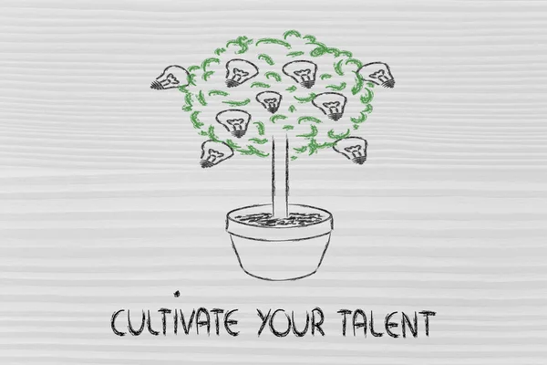 Cutlivate your potential, your talent, your ideas — Stock Photo, Image