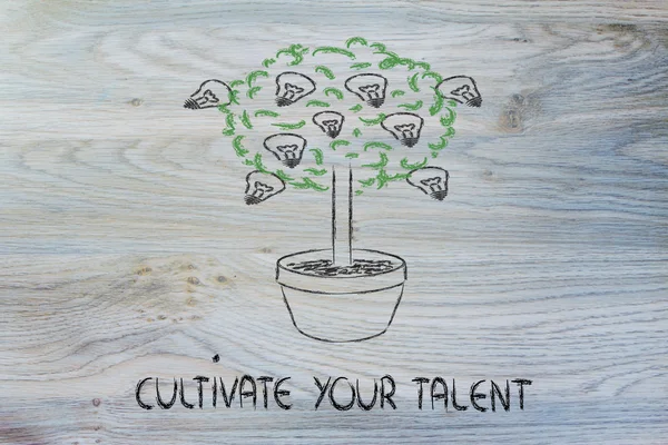 Cutlivate your potential, your talent, your ideas — Stock Photo, Image