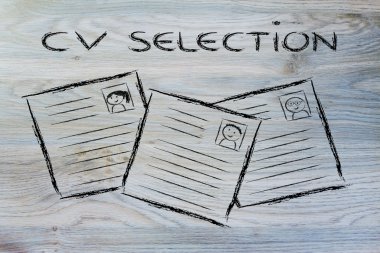 komik özgeçmiş tasarım, işe alım süreci