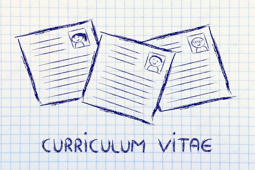 funny curriculum vitae design, the recruitment process