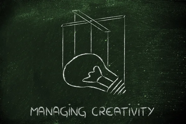 Kennis of creativiteit beheer — Stockfoto