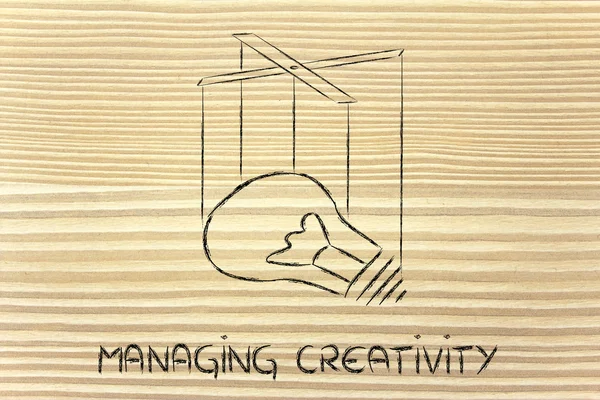 Zarządzania wiedzą i kreatywność — Zdjęcie stockowe