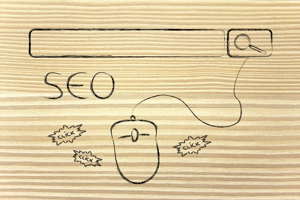 Seo，搜索引擎的优化 — 图库照片