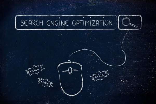 SEO, Optimización de motores de búsqueda — Foto de Stock