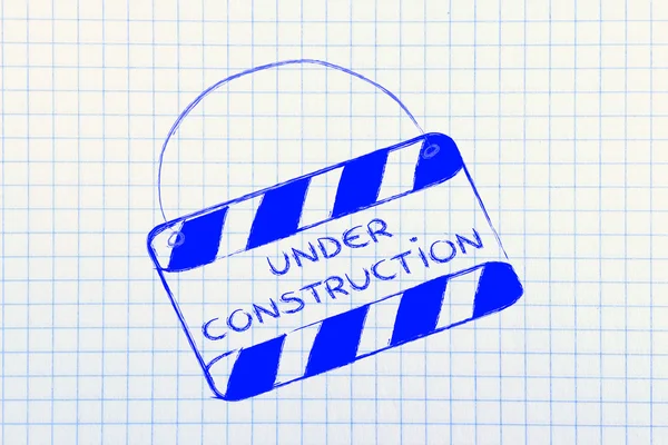 Under construction sign — Stock Photo, Image