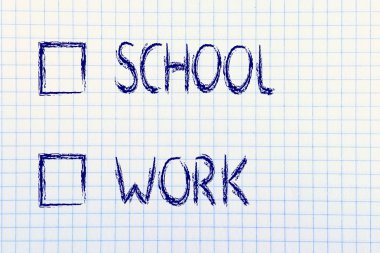 birden çok seçim testi, eğitim ya da iş arayan?