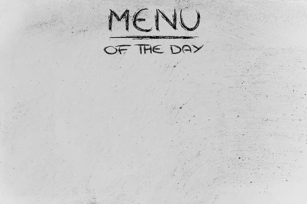 Menu of the day background — Stock Photo, Image