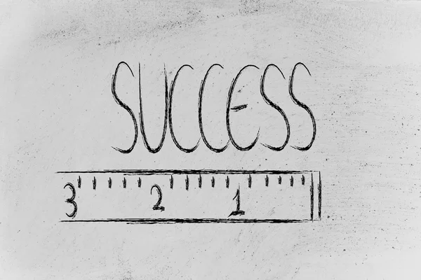 Mäta din framgång — Stockfoto