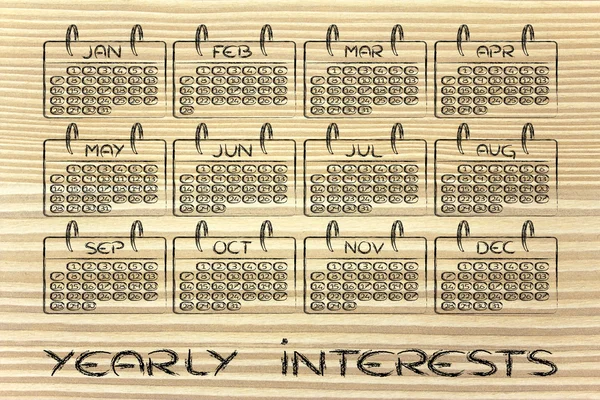 Calendario y concepto de logro —  Fotos de Stock