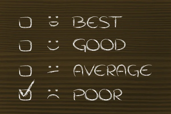 Chart to evaluate performance — Stock Photo, Image